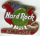 Hard Rock Cafe Baltimore 1998 Christmas Pin Holiday Sleigh With Xmas Presents