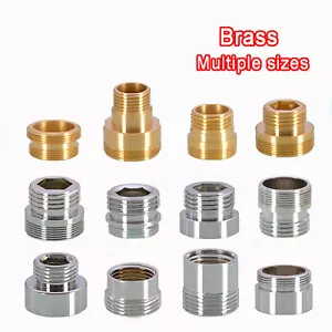 Messing Fittings Wasserhahn Adapter Doppelgewinde Wasserfilter Perlator Aufsatz - Bild 1 von 24