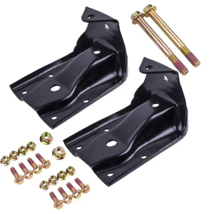 Pair Rear Leaf Spring Hanger Shackle Bracket Kit for Chevy Silverado GMC Sierra - Picture 1 of 6