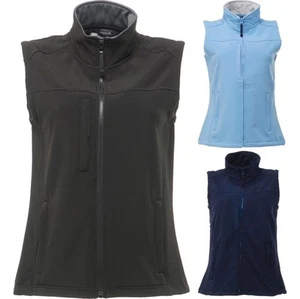 Damas Mujeres Regatta Flux Softshell Body Warmer Chaqueta Abrigo Top - Imagen 1 de 6