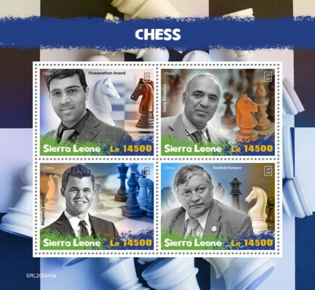 Chess Alexander Alekhine 130th Anniversary MNH Stamps 2022 Guinea