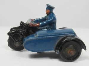 DINKY TOYS Nº43b "RAC" MOTO PATRULLA (RUEDAS GOMA NEGRAS) - Imagen 1 de 9