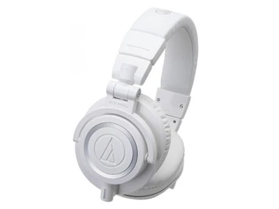 Audio-Technica ATH-M50x Over-Ear Closed-Back Monitor Foldable Headphones White - Image 1 of 4