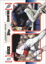 2010 Topps Baseball Legendary Lineage #LL49 Lou Brock/Carl Crawford