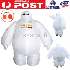 Adults Big Hero 6 Baymax Inflatable Costume Cosplay Baymax Fancy Dress Outfits - Picture 1 of 23