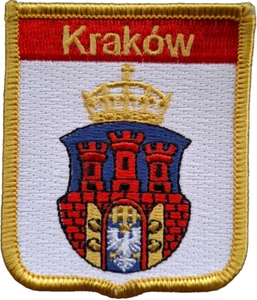 Krakow Poland Flag Embroidered Patch - LAST FEW - Picture 1 of 4