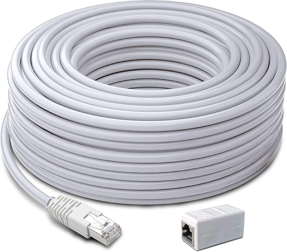 Swann Security Cat5 Ethernet Cable, NVR Extension Cord for Poe Camera, 100 Ft/30 - Image 1 of 4