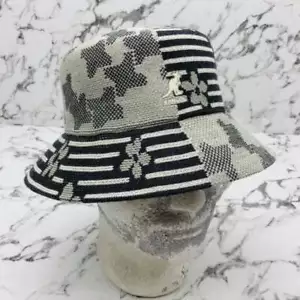Sombrero cubo Kangol Nature Flip Lt gris para hombre | blanco carbón nuevo con etiquetas - Imagen 1 de 7
