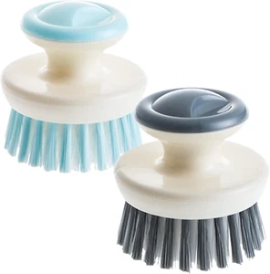 Dish Scrub Brush,Ergonomic Grip Palm Brush,Kitchen Scrub Brushes for Cleaning, D - Picture 1 of 6