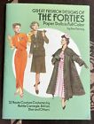 Tom Tierney Great Fashion Designs of The Forties Paper Dolls In Full Color Uncut