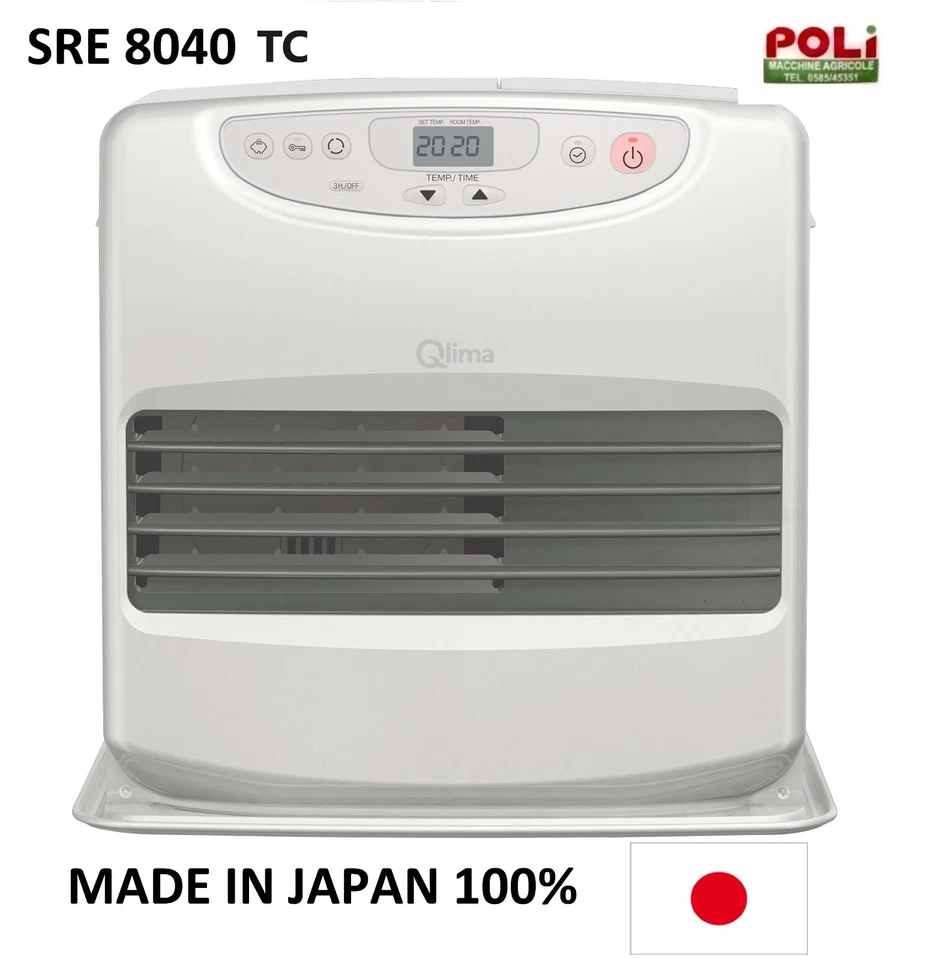 STUFA A COMBUSTIBILE QLIMA LASER SRE 8040 TC  ELETTRONICA AUTOMATICA SENZA CANNA - Immagine 1 di 4