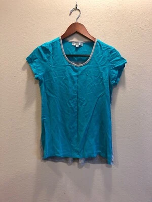Womens Downeast XS Blue Blouse  Foto 1 de 3