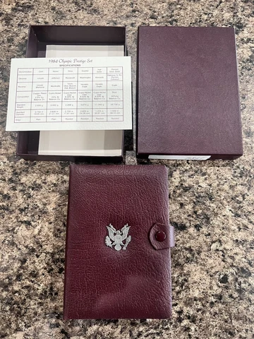 1984 US Mint Prestige Set with Silver US Olympic Commemorative Coin Cover