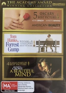 American Beauty/Forrest Gump/A Beautiful Mind DVD Set Award Winners DISCS ONLY - Picture 1 of 1