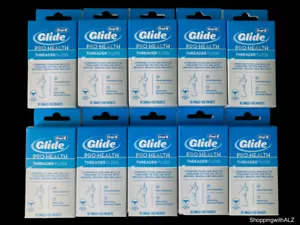NEW LOT 10 Oral-B Glide Pro-Health Threader Floss 30 Each 300 Total ORIGINAL - Picture 1 of 1