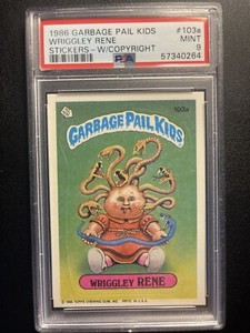 1986 Garbage Pail Kids OS3 #103a WRIGGLEY RENEE - PSA MINT 9