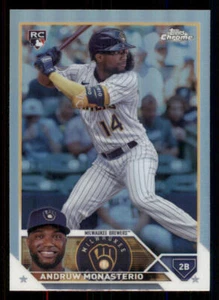 2023 Topps Chrome Update Refractors #USC177 Andruw Monasterio - Imagen 1 de 2