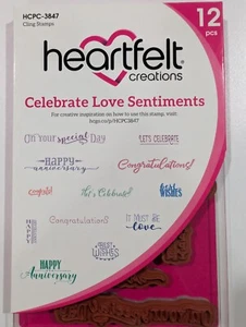 Heartfelt Creations Stempelset, Celebrate Love Sentiments, Neu - Bild 1 von 1