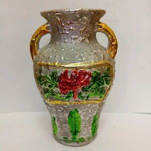 Vintage Colorful Ceramic Floral Vase Hanging Free Standing Flower Pot Home Decor - Picture 1 of 10