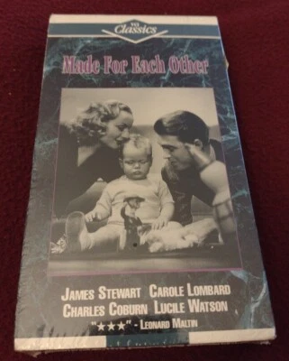 Made for Each Other (VHS 1939) Carole Lombard, James Stewart, Charles Coburn Foto 1 de 2