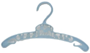 Vintage Baby World Co Plastic Blue Bambi 10" Hanger - Picture 1 of 2