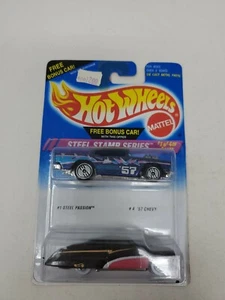 1994 Hot Wheels Steel Stamp Series 2 Pack Steel Passion '57 Chevy UH FREE SHIP - Picture 1 of 11