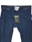 New With Tags - Nike Pro 3/4 Lv Tig Ht Sn92 Navy Large - Dri-Fit Technology