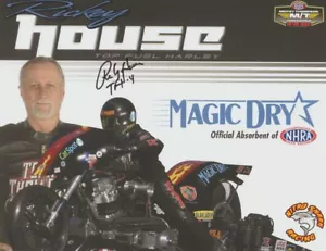2019 Rickey House signed Magic Dry Top Fuel Harley-Davidson NHRA Postkarte - Bild 1 von 2