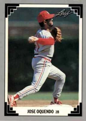 1991 Leaf Jose Oquendo #58 - Image 1 of 2