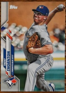 2020 Topps #226 Trent Thornton RC Rookie Toronto Blue Jays