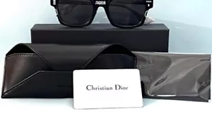 Christian Dior Abstract UDPA9 J'ADIOR Square Black Sunglasses $620 NIB #15 - Picture 1 of 8
