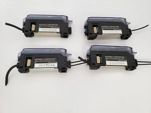 KEYENCE FS-T2 FIBER OPTIC SENSOR NPN OUTPUT  12-24VDC (LOT OF 4) - Picture 1 of 9
