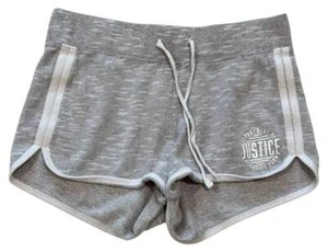Justice Active Gray Knit Shorts Girls Size 10 Excellent Pre-Owned Condition - Picture 1 of 6