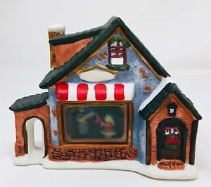 Weihnachtsdorf Porzellan handbemalt zu Hause beleuchtet 3D Fenster Weihnachtsszene - Bild 1 von 14