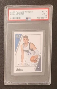 2018 PANINI STICKERS LUKA DONCIC #217 PSA 9 MINT ROOKIE RARE  - Picture 1 of 1