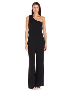 NUEVO CON ETIQUETAS THEORY Mono de un hombro negro H0509205 para mujer talla 2 $495 - Imagen 1 de 3