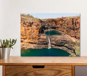Mitchell Falls & Rocky Pond 5mm thick Plastic Poster Ready to Hang 60x45cm - Picture 1 of 3