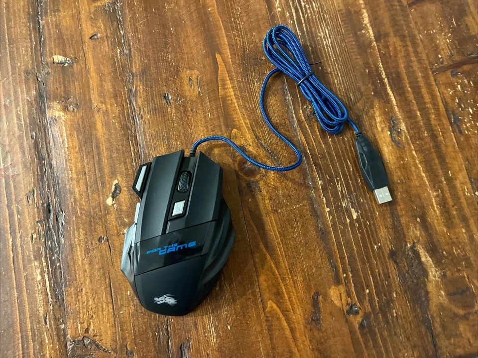 Zelotes Computer Game Mouse, LED Optical 3200 DPI 7 Button USB Wired Gaming - Image 1 of 1