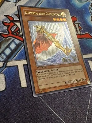 Yugioh - Elemental Hero Captain Gold - FOTB-EN014 - UTR - 1st Edition - NM - Image 1 of 4
