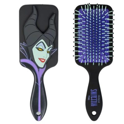 SPAZZOLA PIATTA DISTRICANTE PER CAPELLI MALEFICENT DISNEY 22 CM PERSONAGGIO 3D - Immagine 1 di 3