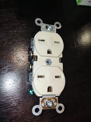 Leviton 240V, 15A Duplex Receptacles, Power Outlet, for miner psu, ballast, etc - Image 1 of 4