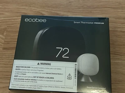 Ecobee Smart Thermostat Premium EBSTATE601 New in Sealed Box - Image 1 of 2