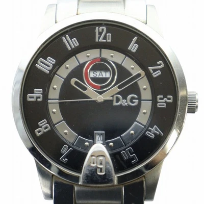 Reloj D&G Dolce & Gabbana D&G Cuarzo Esfera Negra Calendario Logo Plateado GY18/MQ Me Foto 1 de 4