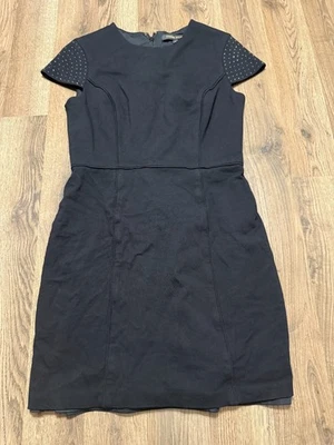 Cynthia Steffe Dress, Women's Size 8, Black, Gold Gems, Short Sleeve, Back Zip - Image 1 of 4