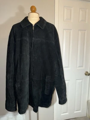 Vintage Boston Harbour Outdoor Wear Black Genuine Leather Jacket 2XLT - Image 1 of 4