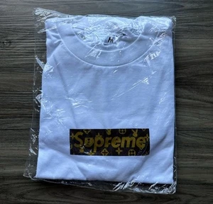Camiseta Bootleg Supreme Logo Caja Talla Mediana Nueva Sellada en Bolsa - Imagen 1 de 3
