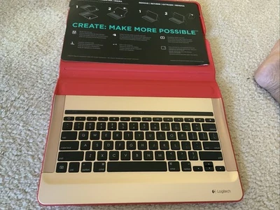 Logitech Create Backlit Keyboard Case for iPad Pro 12.9" 1st & 2nd Gen Red Rose - Image 1 of 4