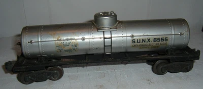 Lionel 6555 Vintage O Sunoco Single Dome Tank Car with Original Box ! - Image 1 of 4