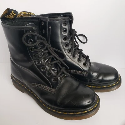 Dr. Martens 1460 Womens Original Leather Lace Up Boots Black Sz 7 US 5 UK *READ - Image 1 of 4