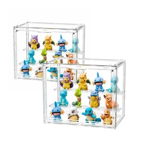 Display Case for Figurines, Acrylic Clear Box for Collectibles, Adjustable La... - Picture 1 of 6
